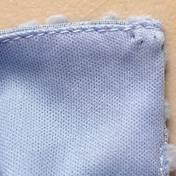 &merci EASTER Dress Womens M Short Sleeve Blue Swiss Dot Ruffle Accents Boho - Picture 13 of 13